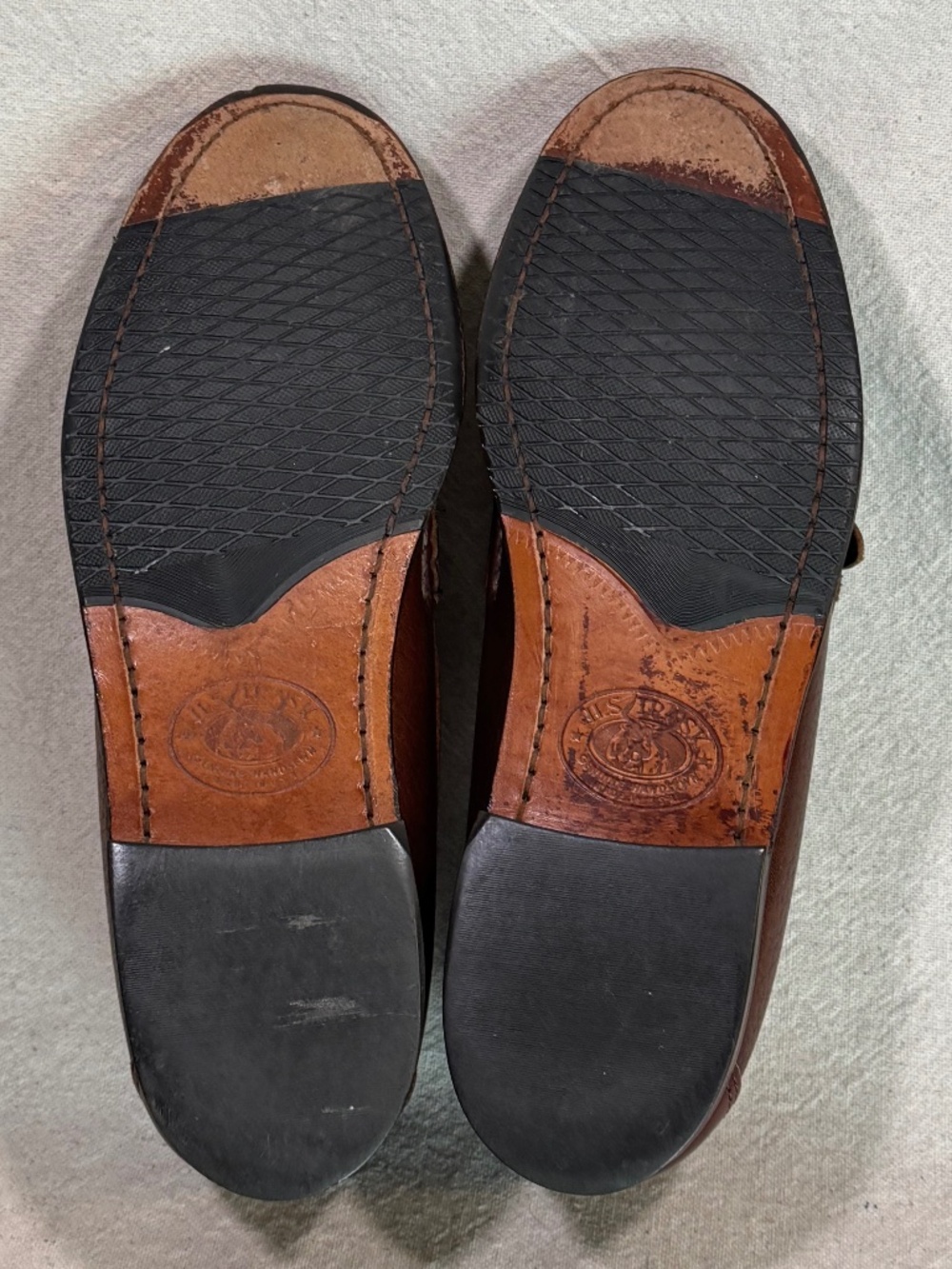 H.S. Trask Kiltie Buckle Strap Loafers Mens Size 9.5M - Picture 13 of 15